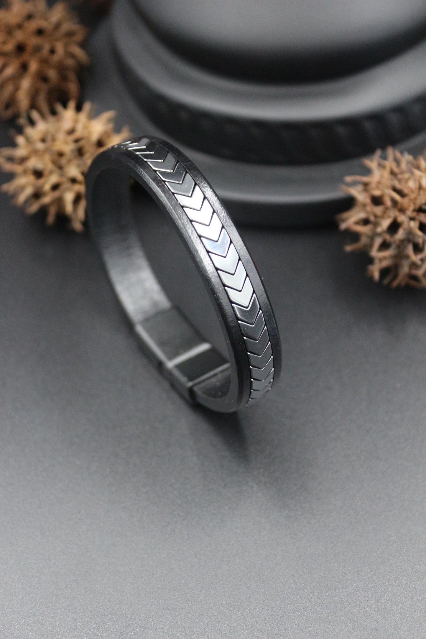 Bracelet - Handmade from Natural Hematite