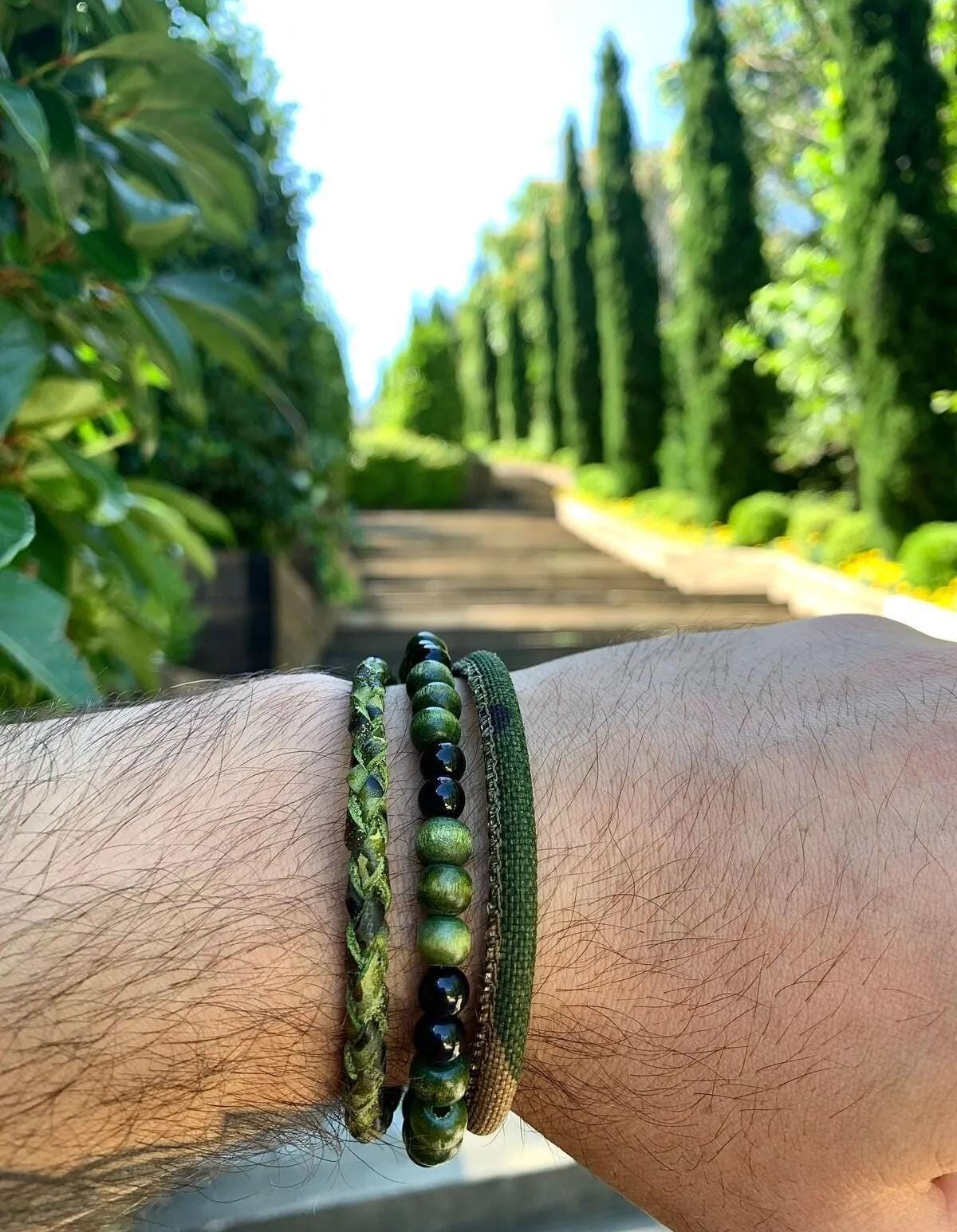 Handmade Military Style from Leather and Wood