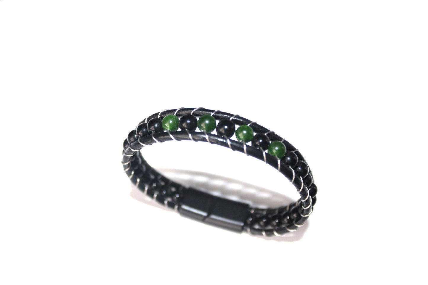 Jade, Onyx - Natural Stone Bracelet