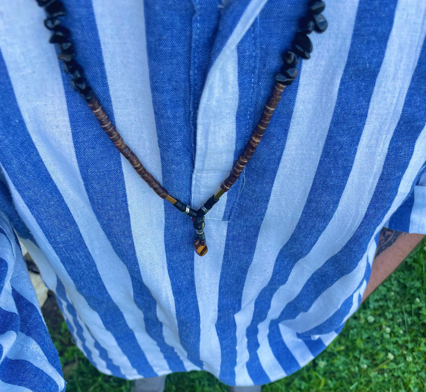 Handcrafted natural stone necklace – Wear the soul of Constantinople. Each bead carries the echo of a timeless empire.”