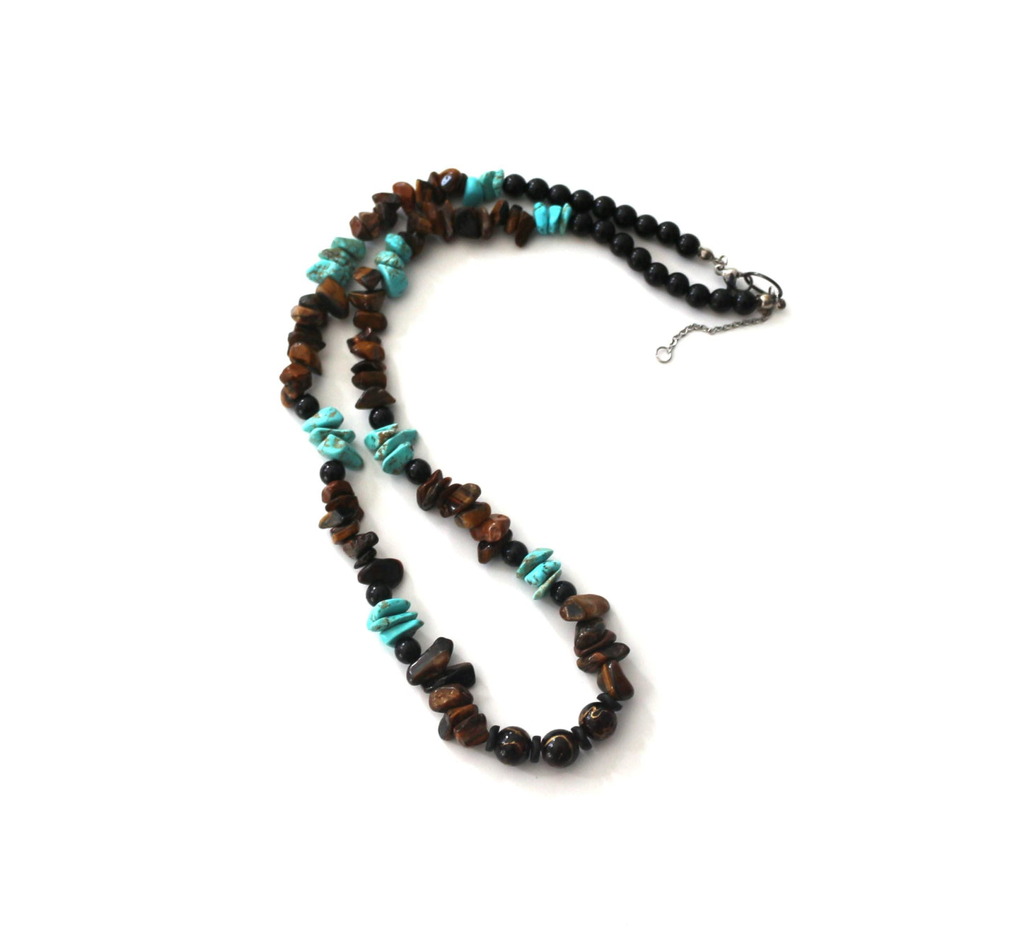 Turquoise and Tiger's Eye - Handmade Necklace