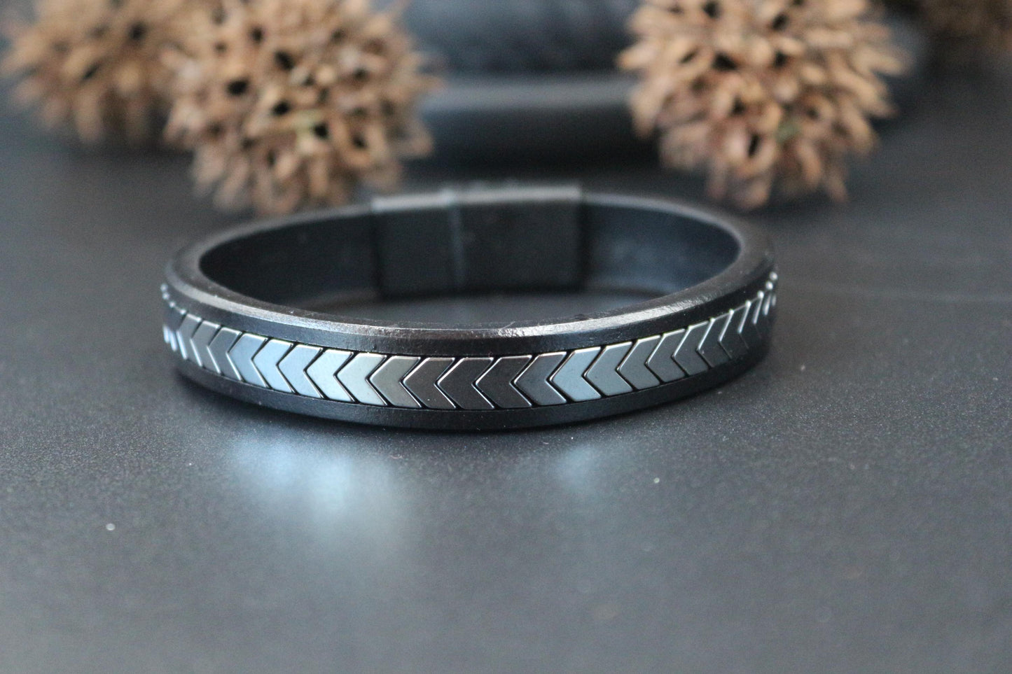 Bracelet - Handmade from Natural Hematite