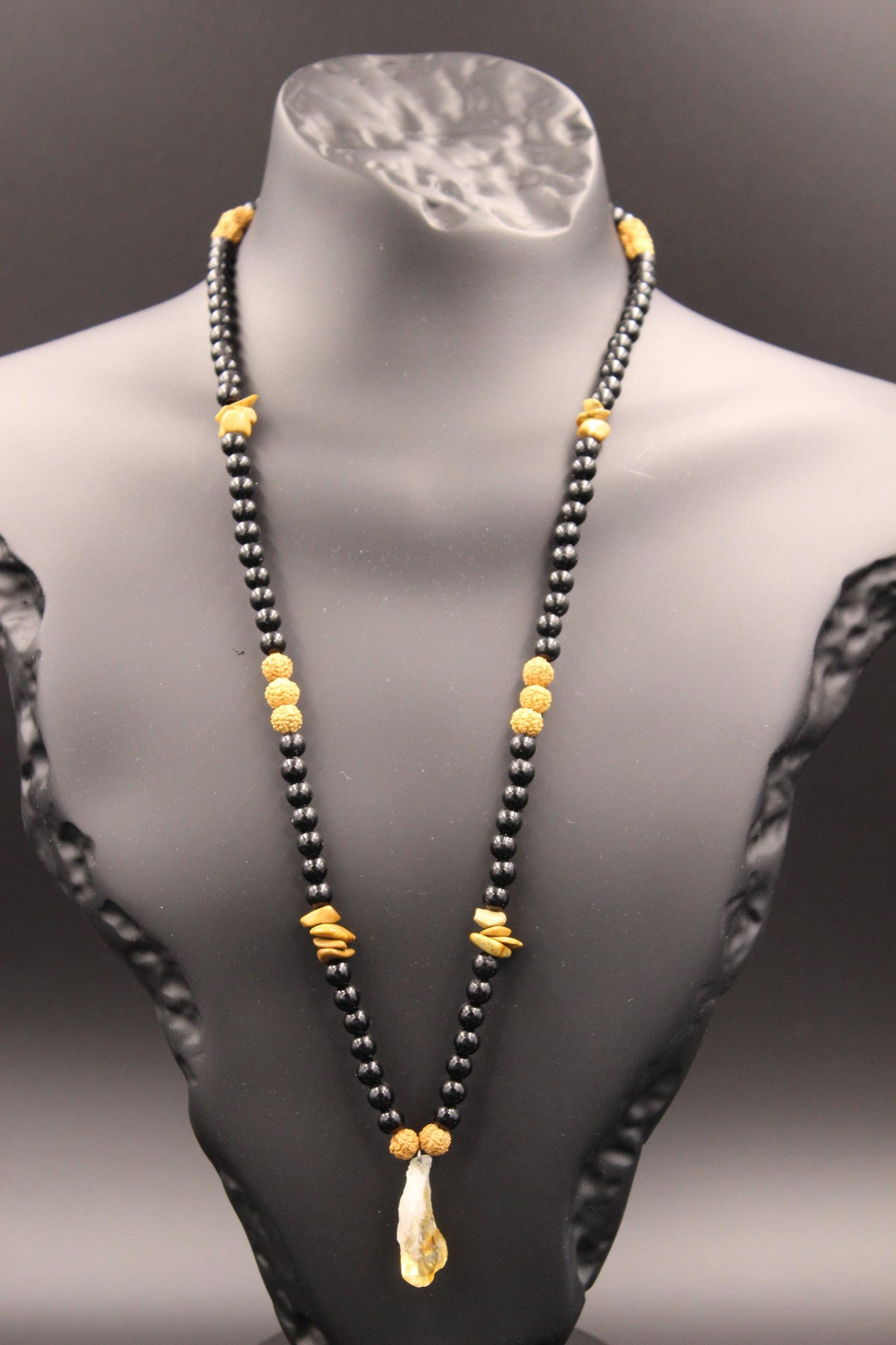 Handmade Necklace with Natural Citrine Stone