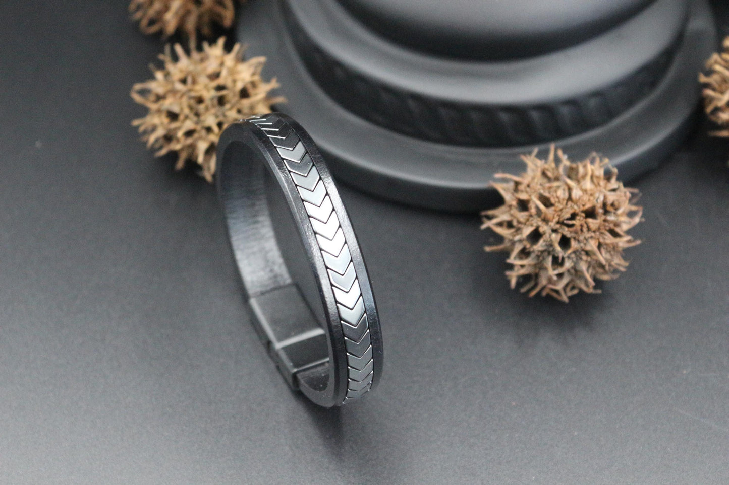 Bracelet - Handmade from Natural Hematite