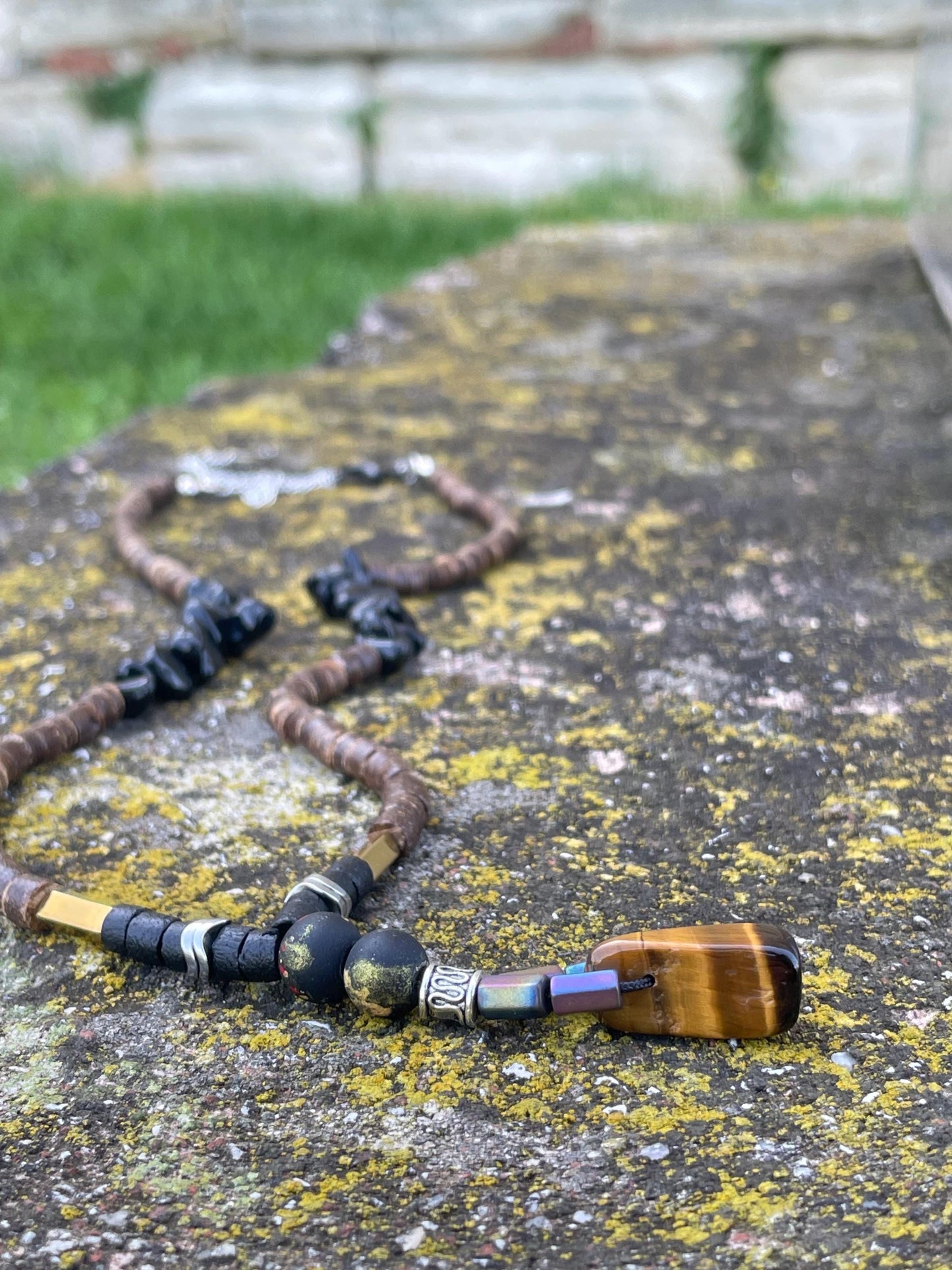Handcrafted natural stone necklace – Wear the soul of Constantinople. Each bead carries the echo of a timeless empire.”