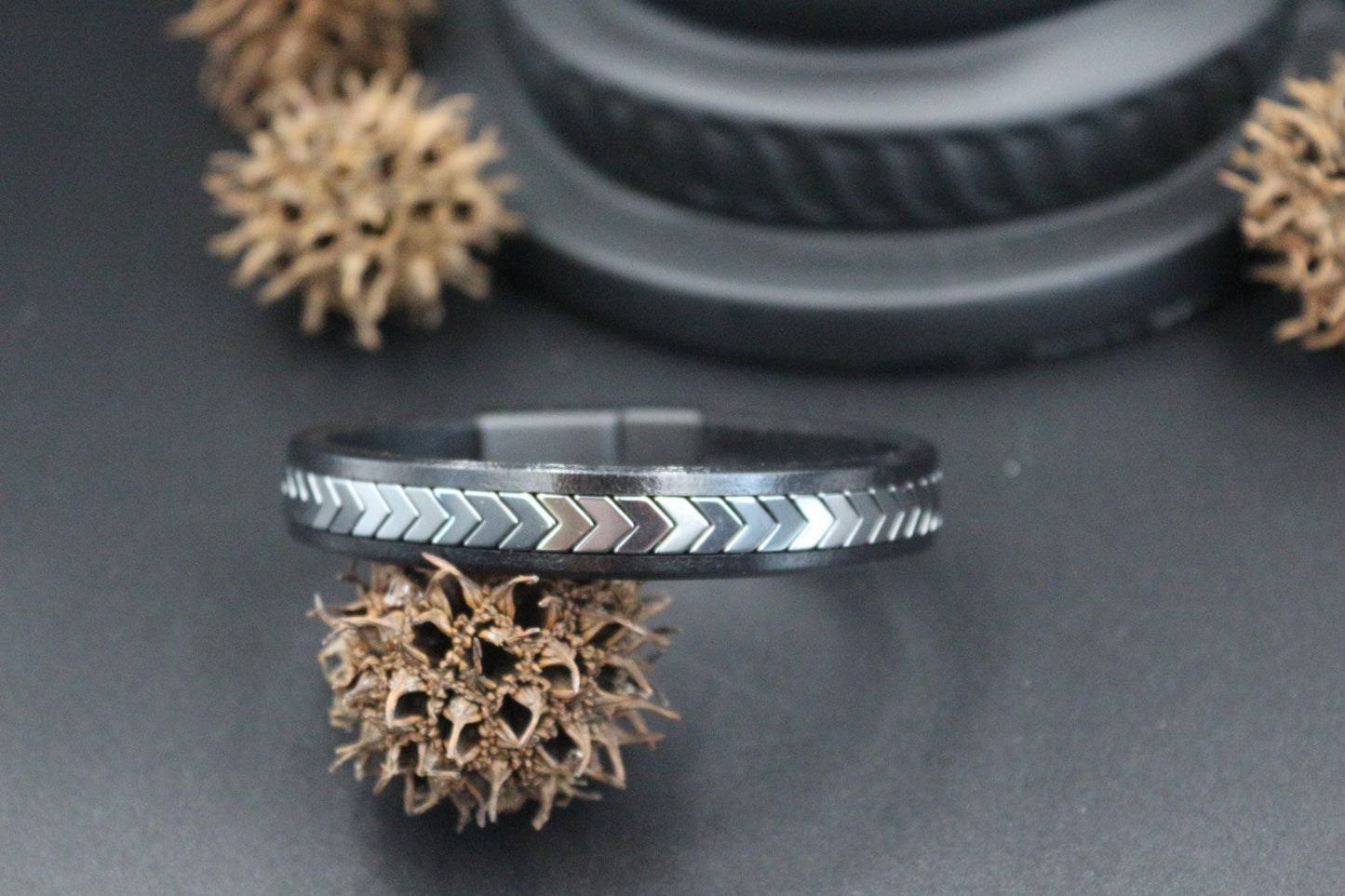 Bracelet - Handmade from Natural Hematite