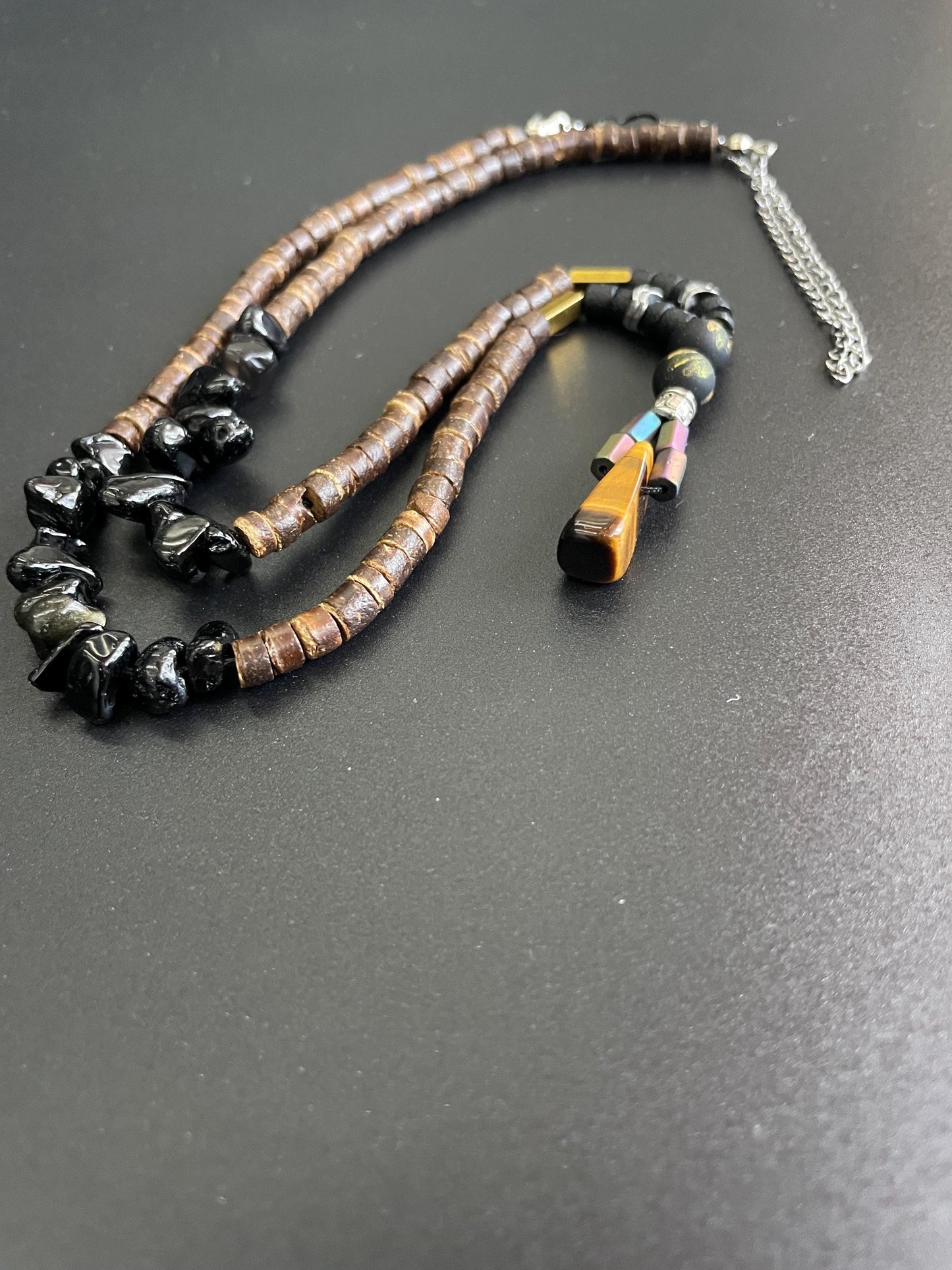 Handcrafted natural stone necklace – Wear the soul of Constantinople. Each bead carries the echo of a timeless empire.”