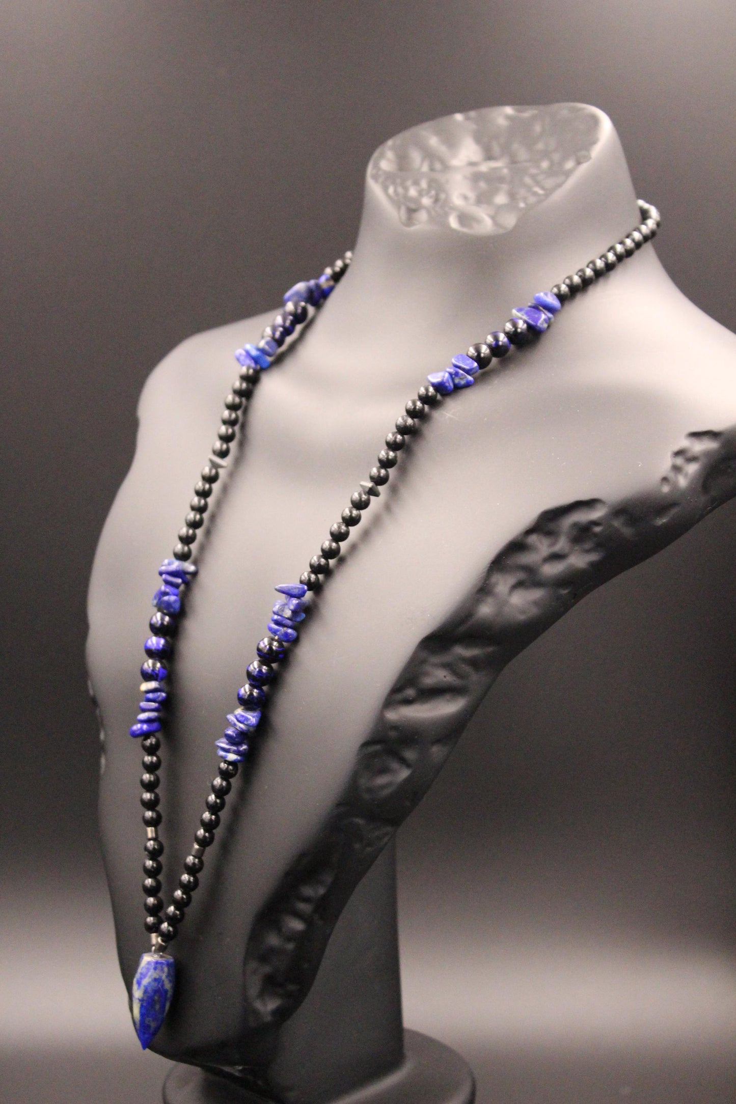Handmade Lapis Lazuli Necklace – Fashionable Natural Stone Jewelry, Stylish Gift