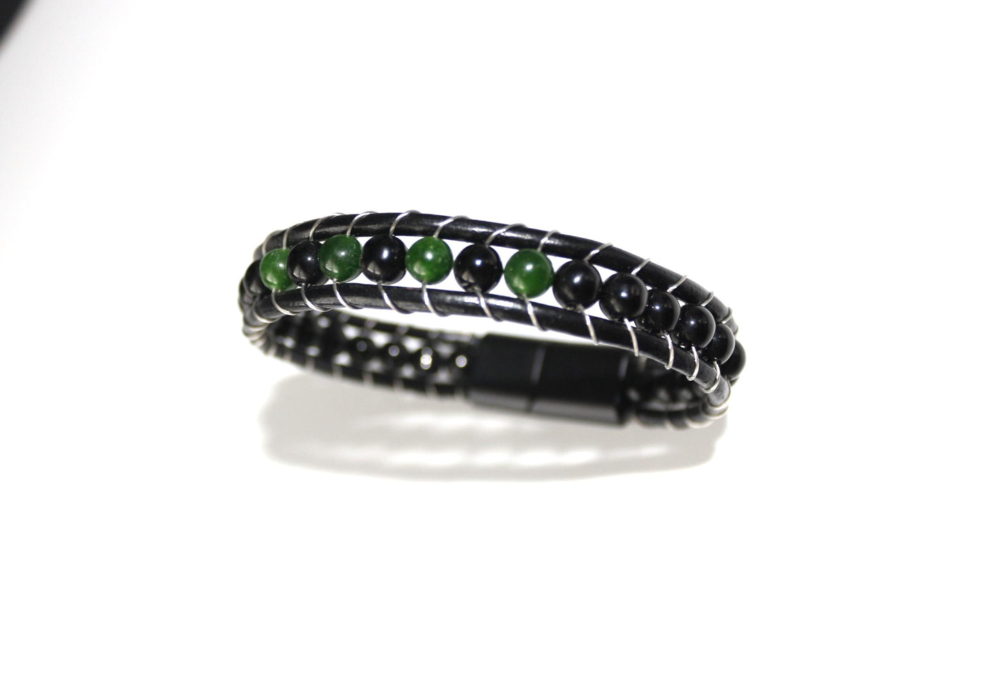 Jade, Onyx - Natural Stone Bracelet
