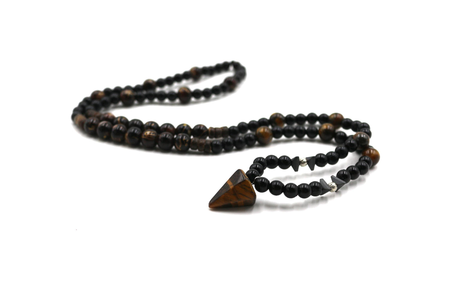 Handmade Tiger's Eye Stone Necklace – Natural Gemstone Jewelry, Unisex Pendant, Boho & Spiritual Gift