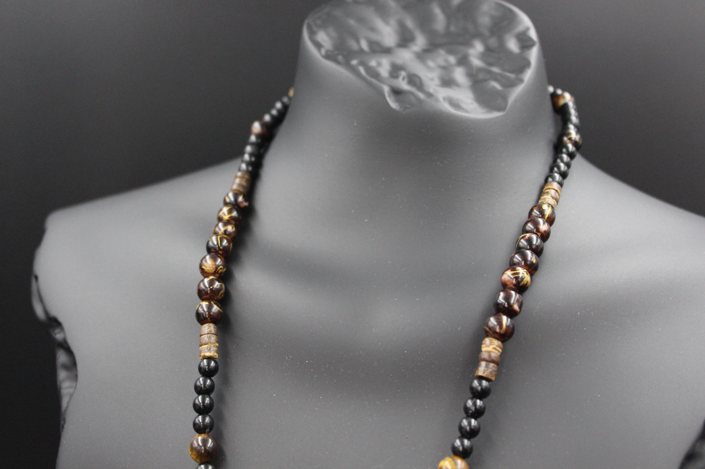 Handmade Tiger's Eye Stone Necklace – Natural Gemstone Jewelry, Unisex Pendant, Boho & Spiritual Gift