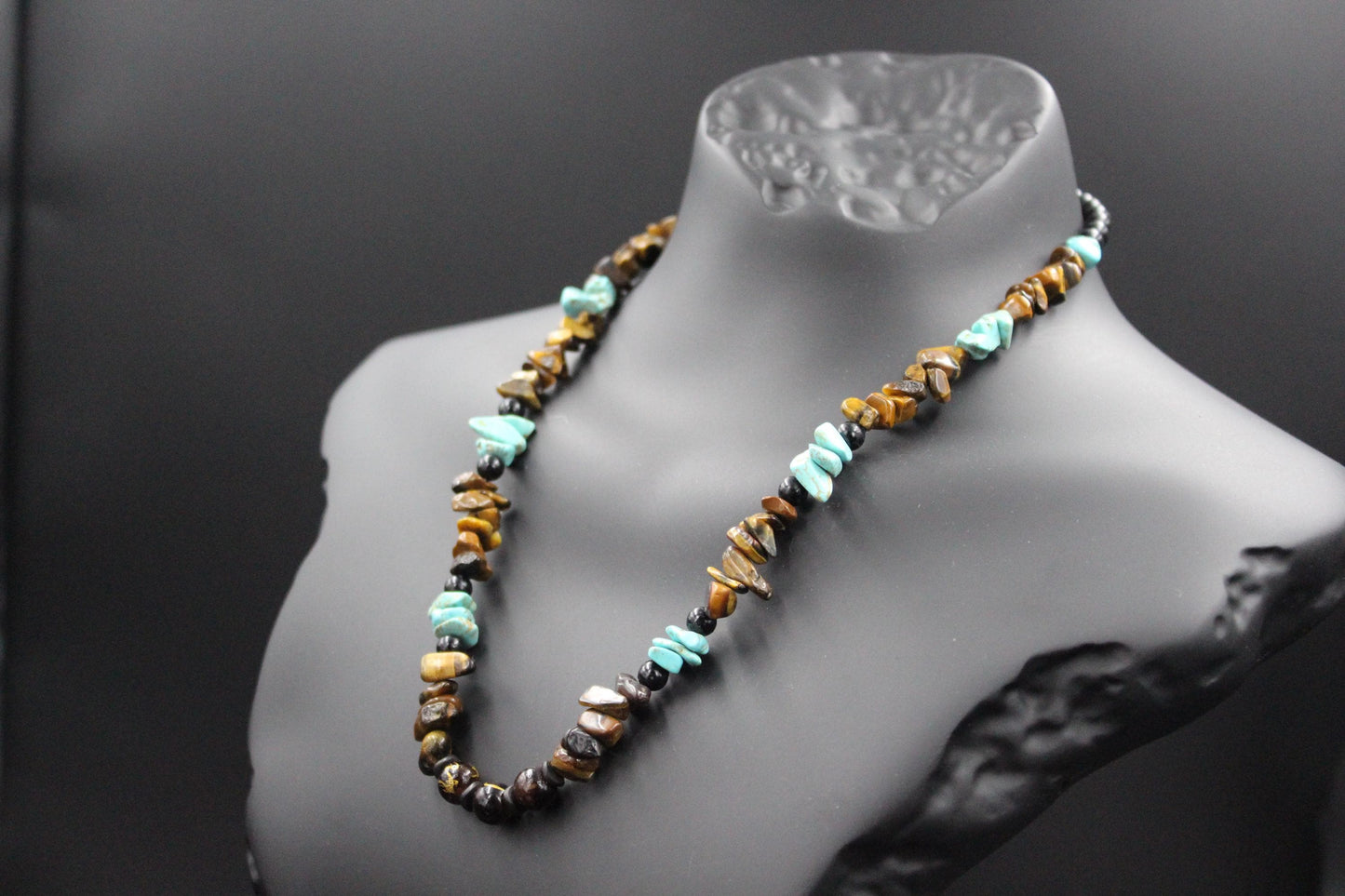 Turquoise and Tiger's Eye - Handmade Necklace