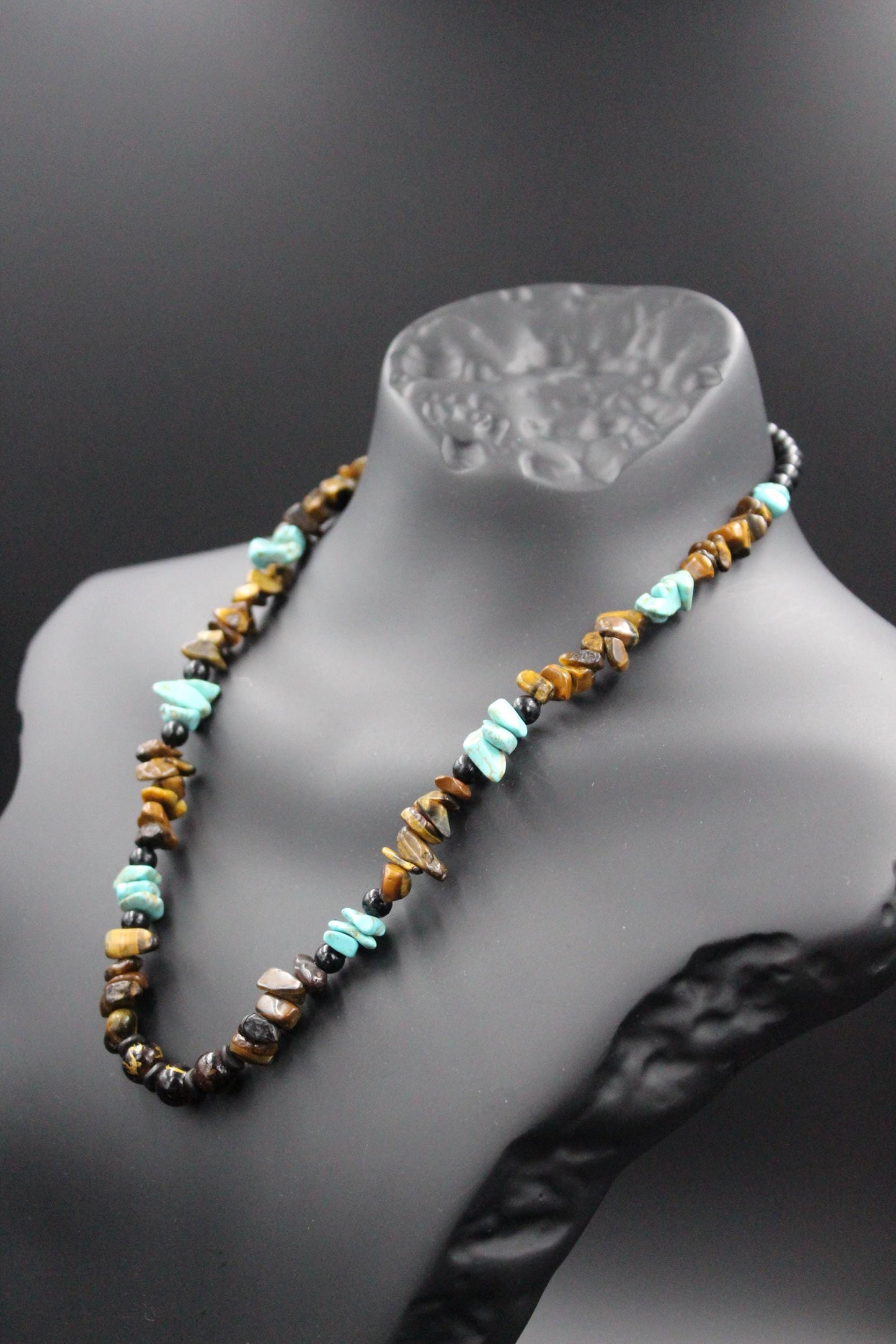 Turquoise and Tiger's Eye - Handmade Necklace