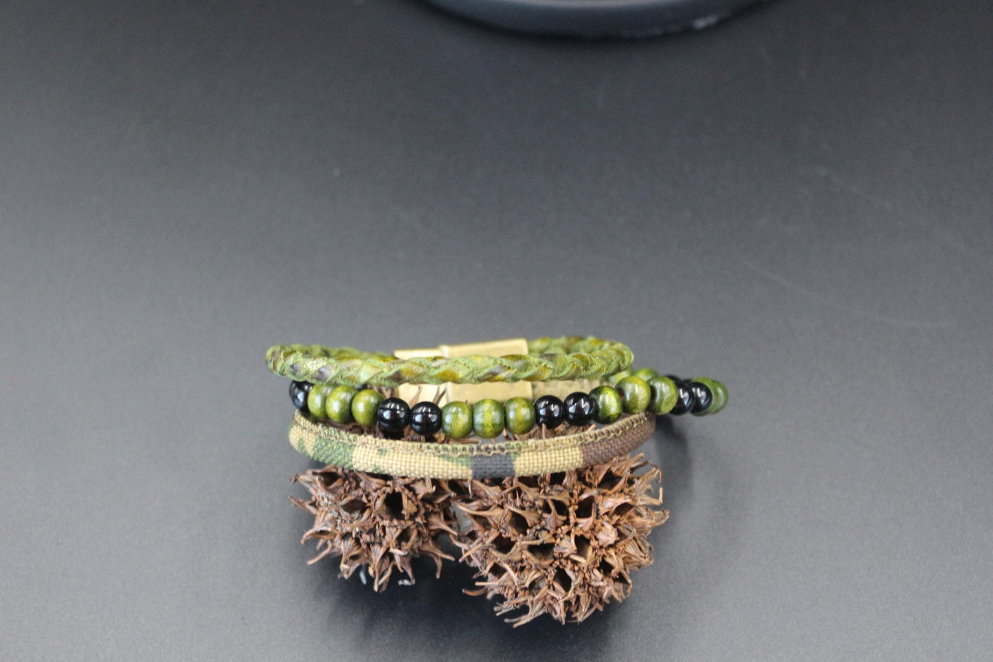 Handmade Military Style from Leather and Wood
