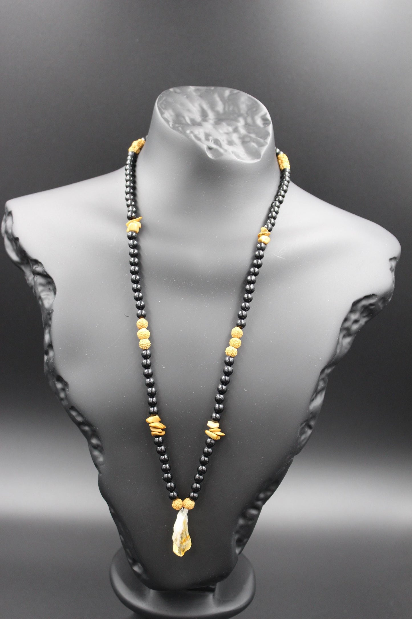Handmade Necklace with Natural Citrine Stone