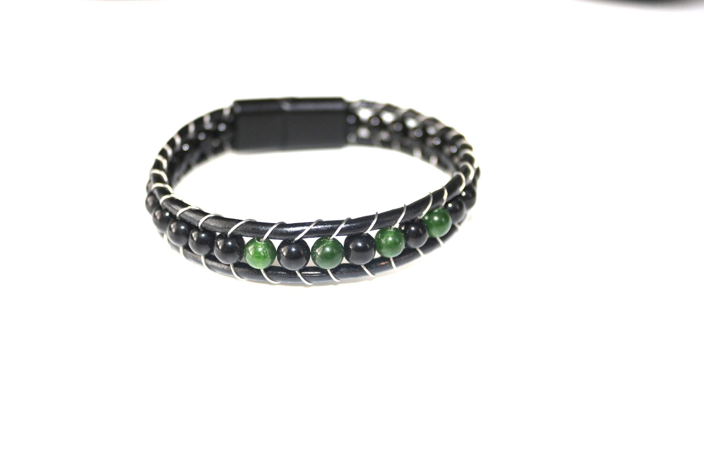 Jade, Onyx - Natural Stone Bracelet