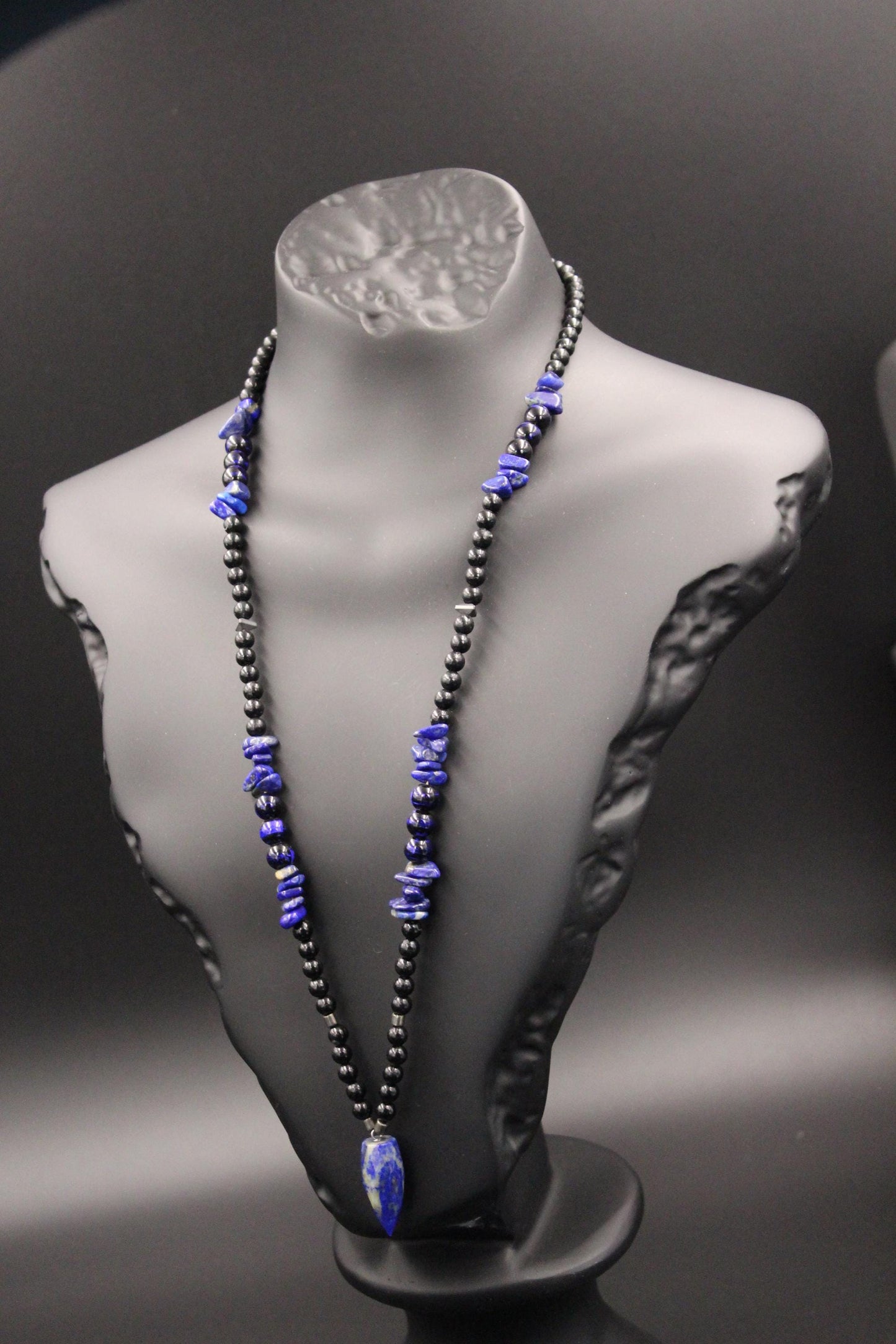 Handmade Lapis Lazuli Necklace – Fashionable Natural Stone Jewelry, Stylish Gift