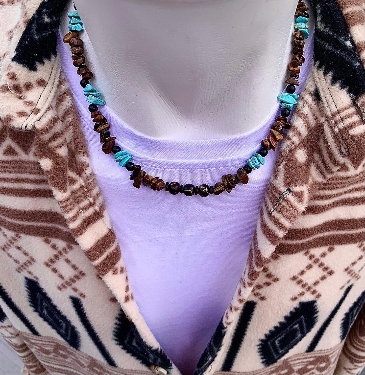 tigereye ,turquoise ,stone ,minimalist ,necklaces, Energy ,Stones ,Protection ,Jewelry ,Handmade ,Necklace ,Delicate ,Everyday, Jewelry