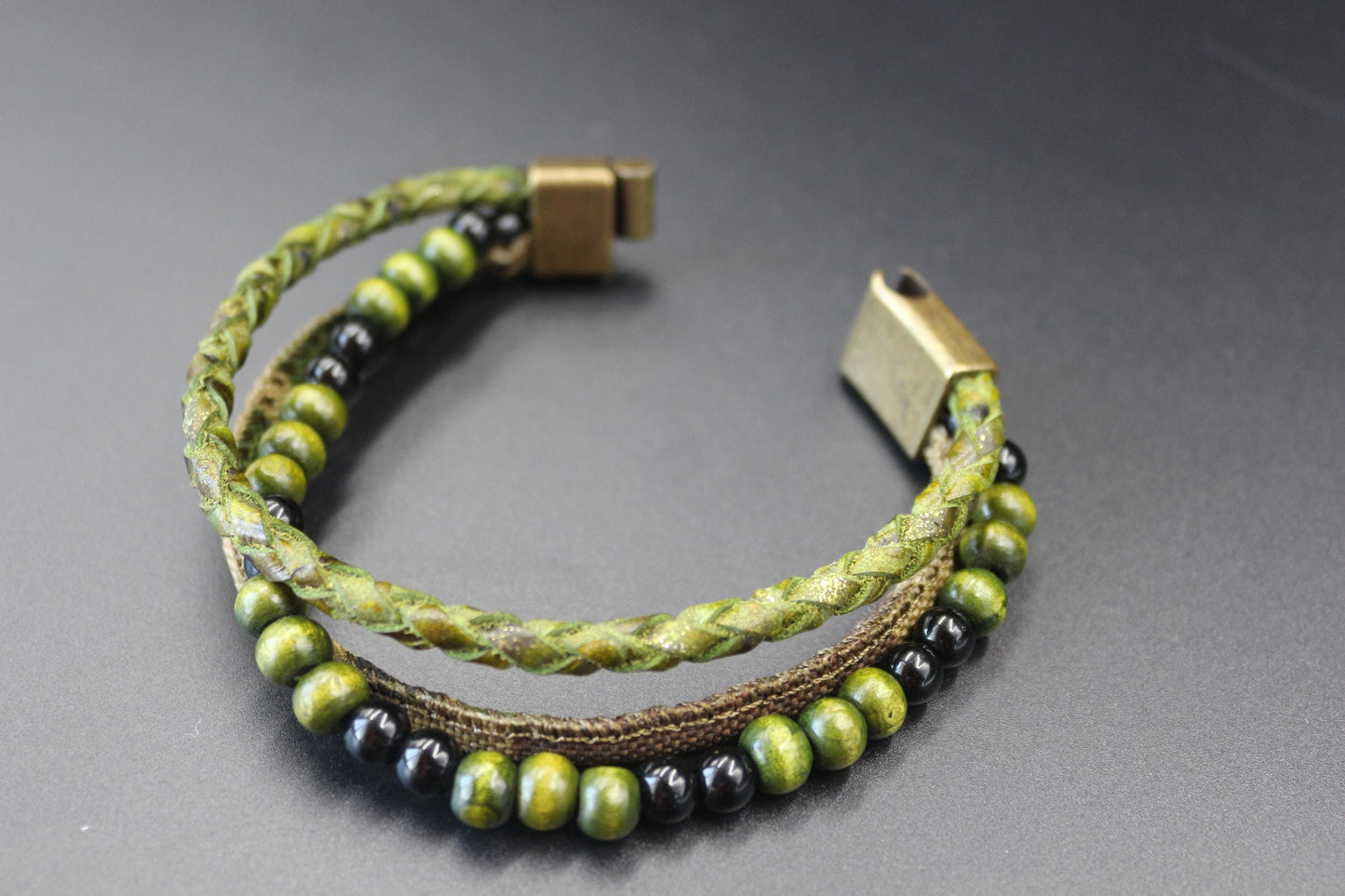 Handmade Military Style from Leather and Wood
