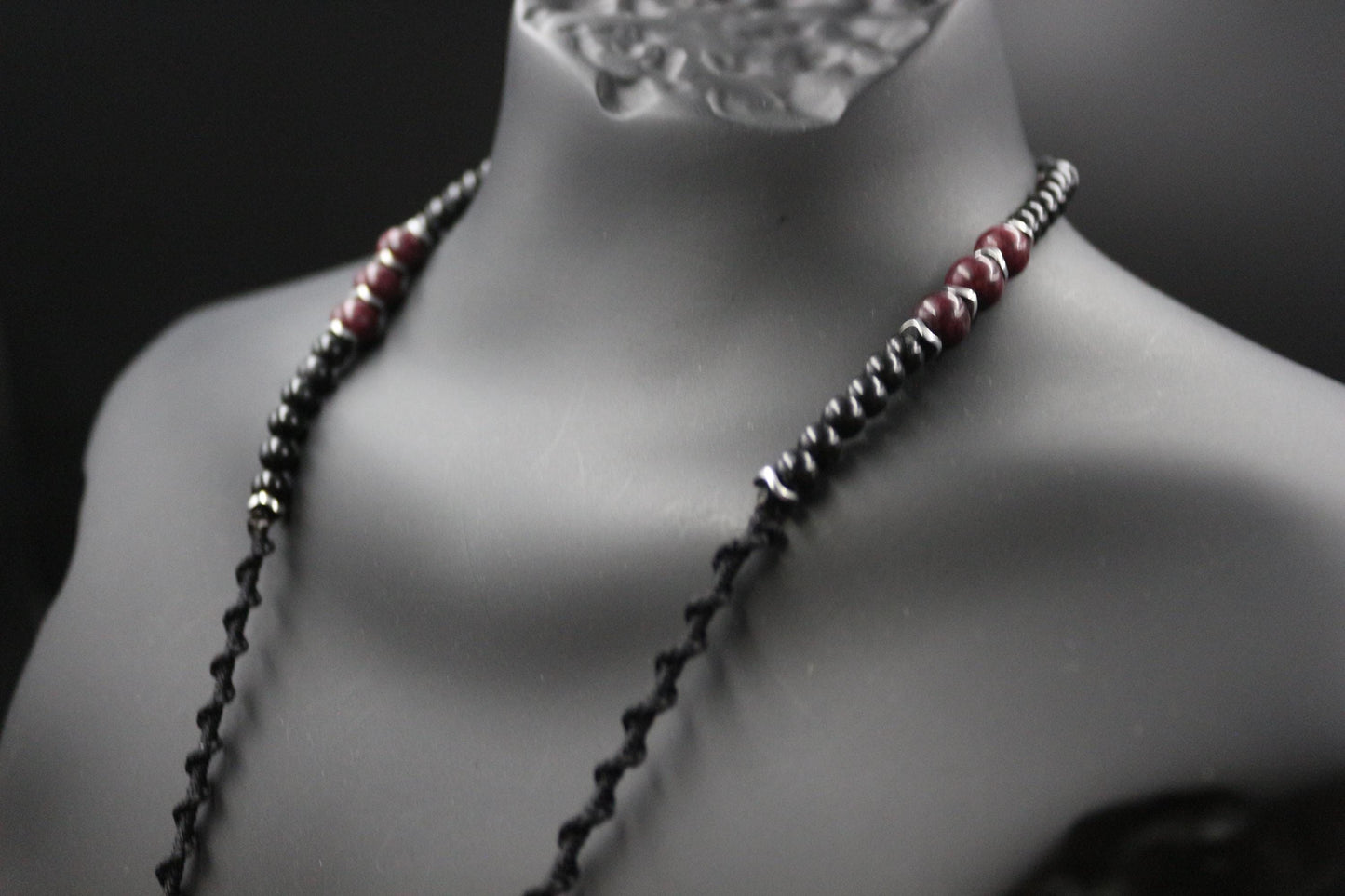 Handmade Lion King Pendant – Custom Design with Jasper & Hematite Natural Stones