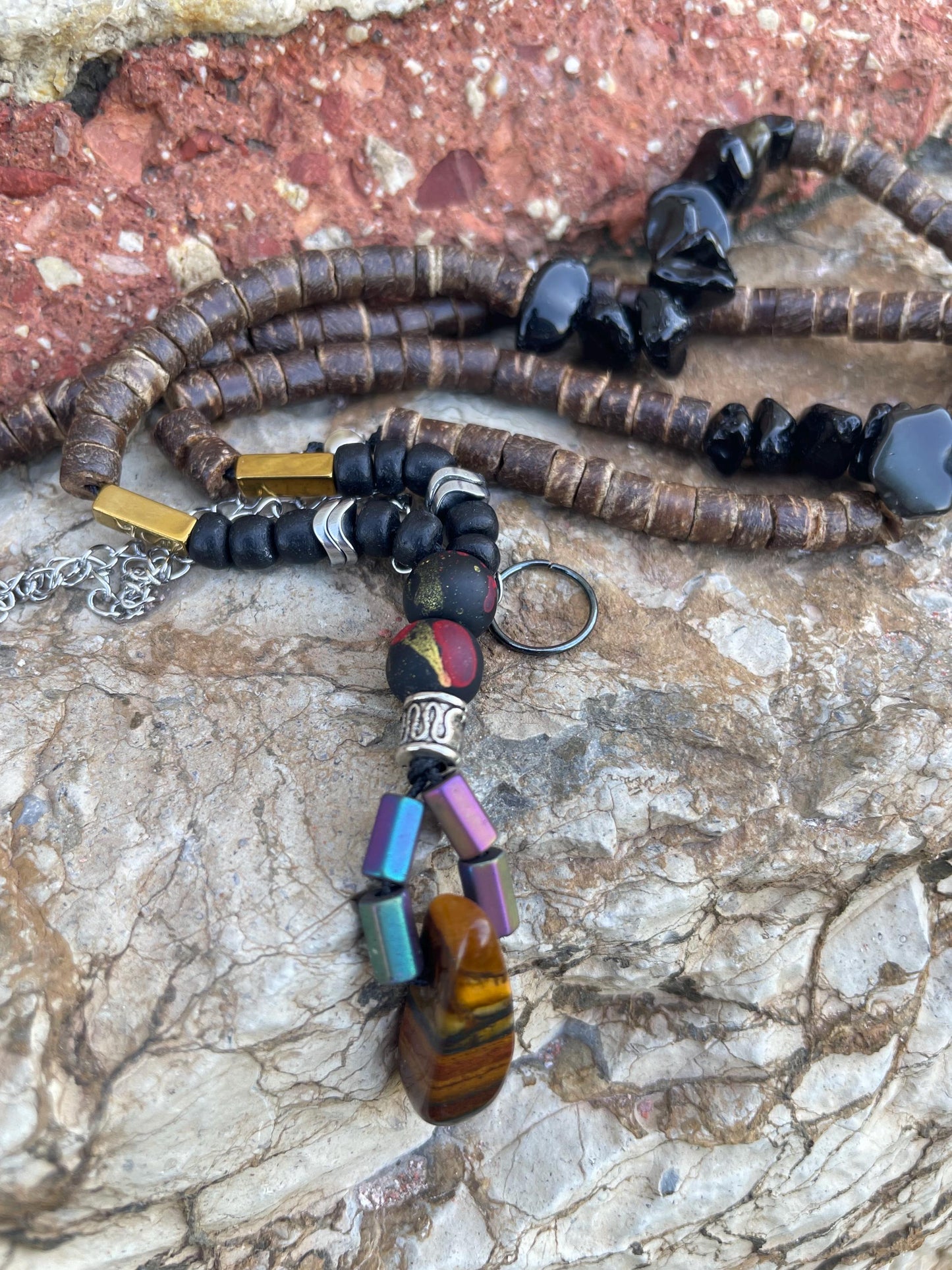 Handcrafted natural stone necklace – Wear the soul of Constantinople. Each bead carries the echo of a timeless empire.”