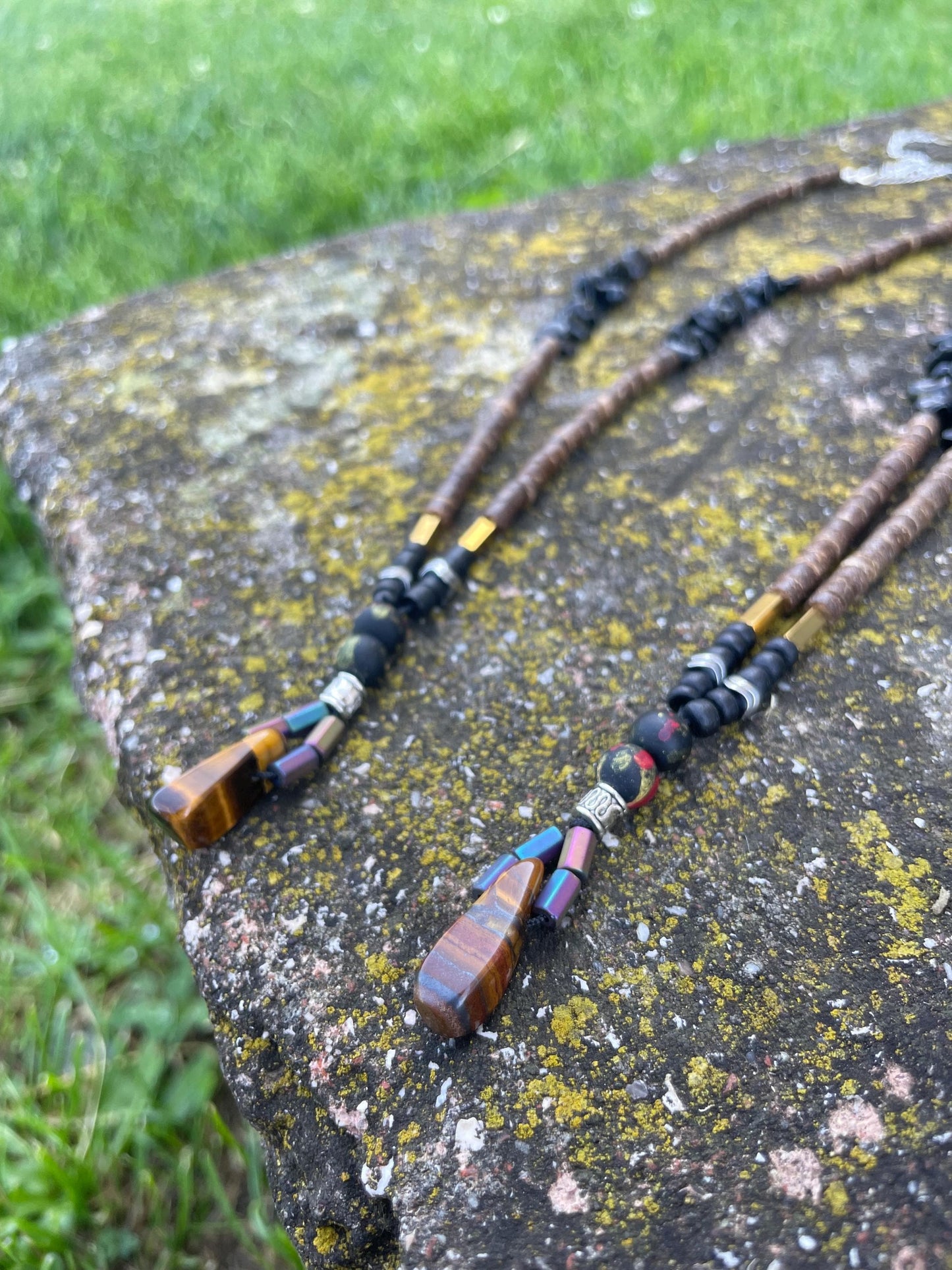 Handcrafted natural stone necklace – Wear the soul of Constantinople. Each bead carries the echo of a timeless empire.”