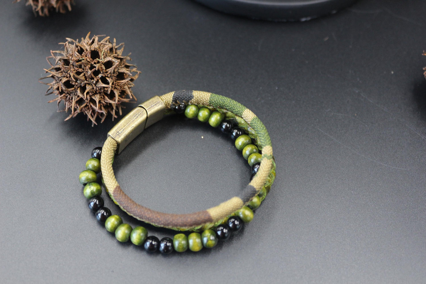 Handmade Military Style from Leather and Wood