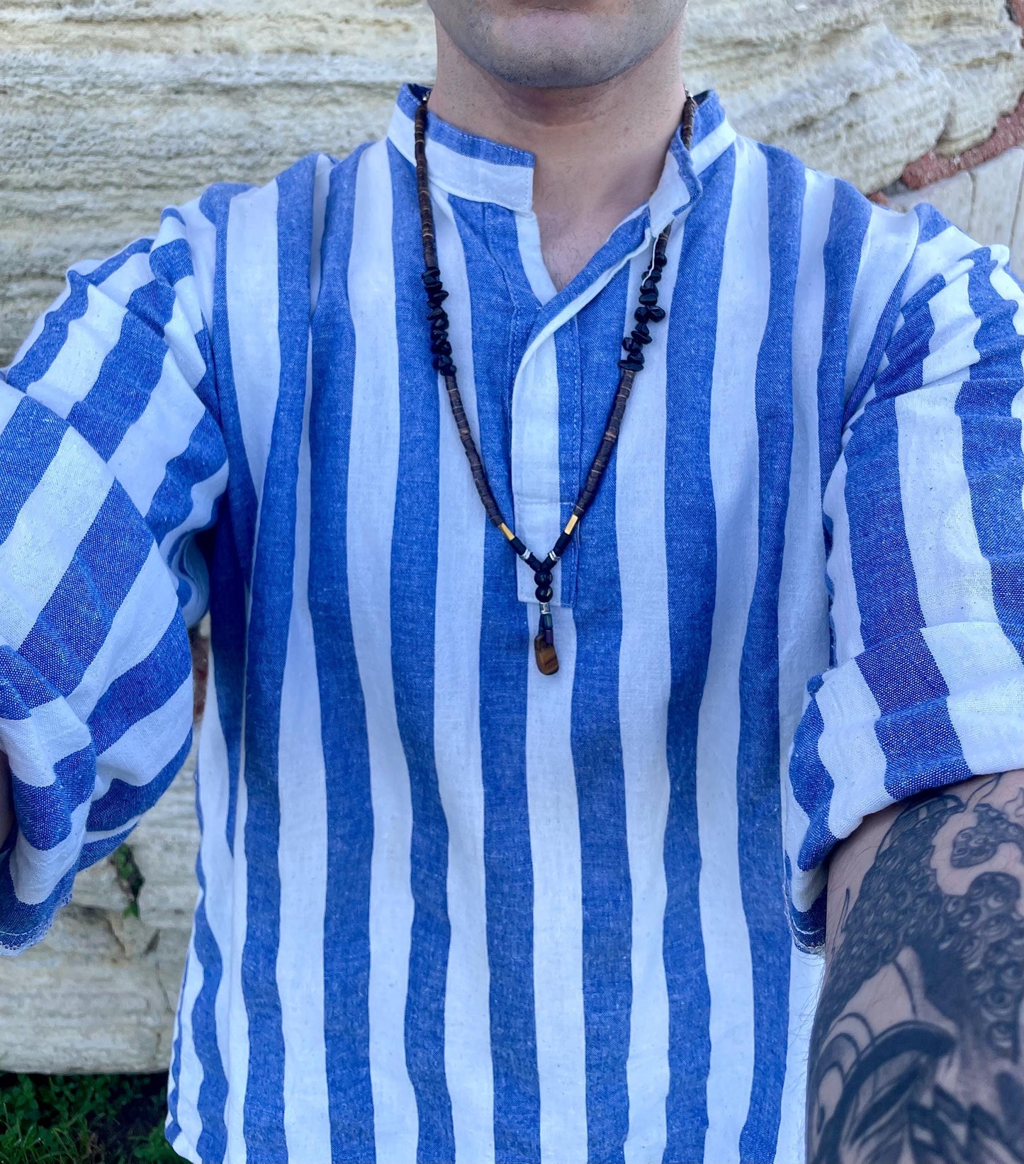 Handcrafted natural stone necklace – Wear the soul of Constantinople. Each bead carries the echo of a timeless empire.”
