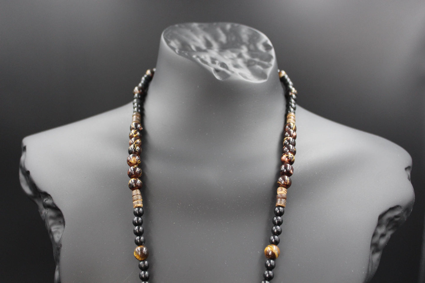 Handmade Tiger's Eye Stone Necklace – Natural Gemstone Jewelry, Unisex Pendant, Boho & Spiritual Gift
