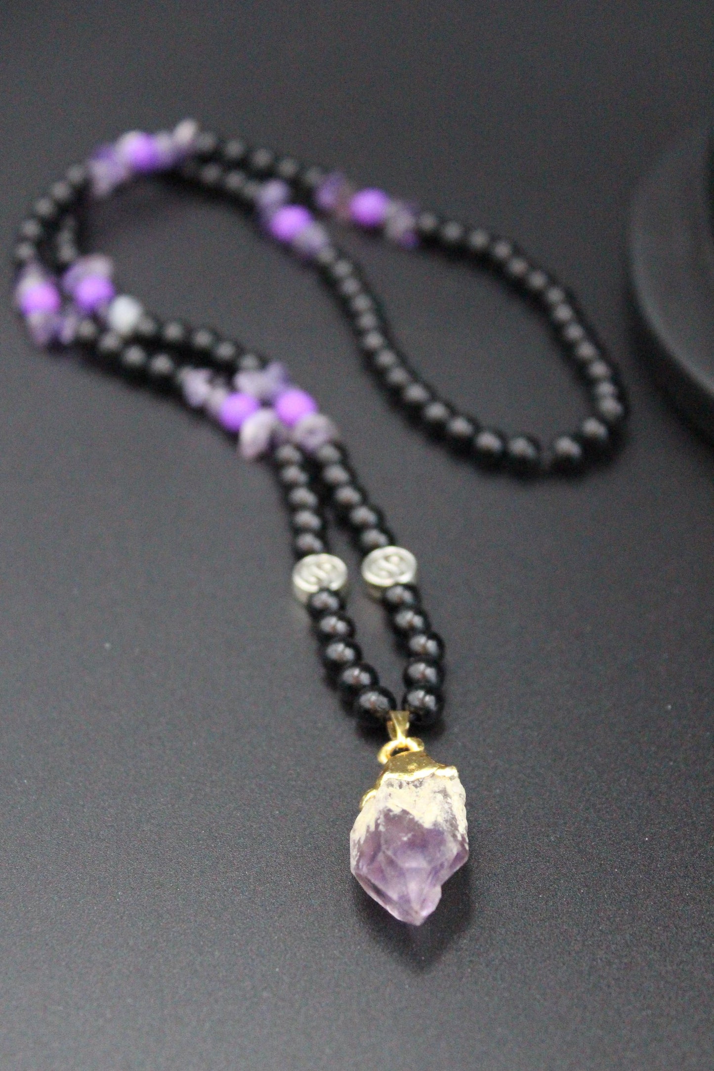 Mystic Amethyst Yin-Yang Necklace