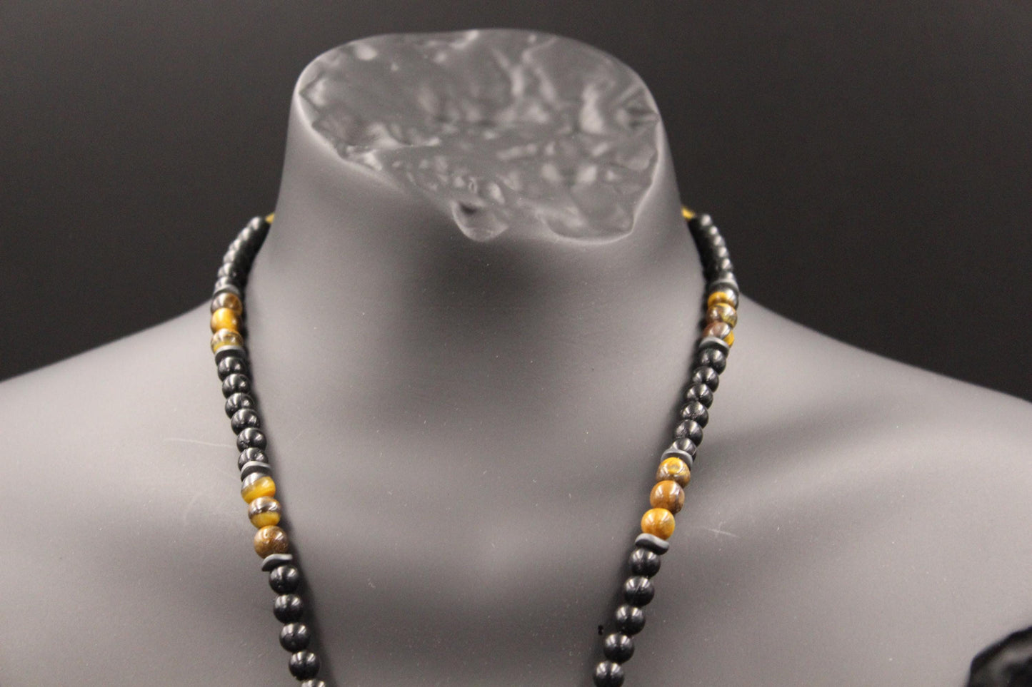 Handmade Tiger's Eye Necklace: Natural Stone Pendant, Unique Design