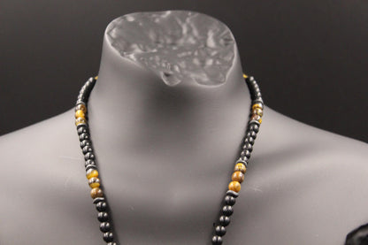 Handmade Tiger's Eye Necklace: Natural Stone Pendant, Unique Design