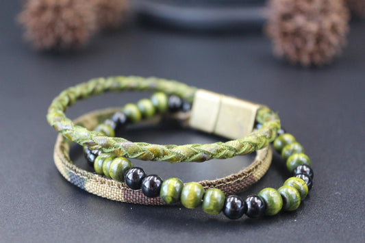 Handmade Military Style from Leather and Wood