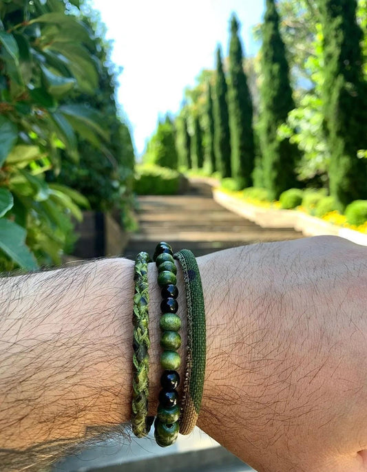 Handmade Military Style from Leather and Wood
