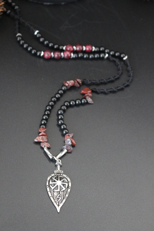 Necklace - Handmade with Red Jasper