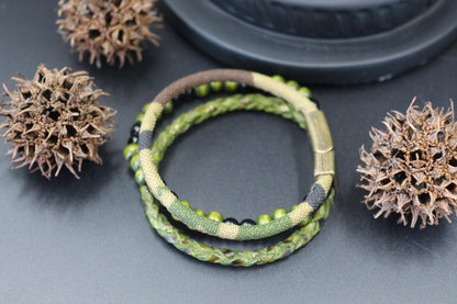 Handmade Military Style from Leather and Wood