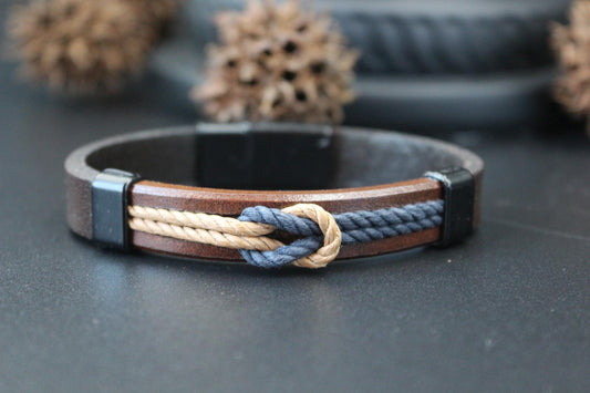 Bracelet - Genuine Leather, Handmade