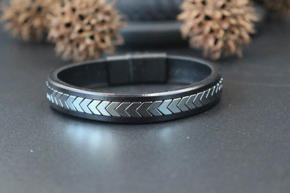 Bracelet - Handmade from Natural Hematite