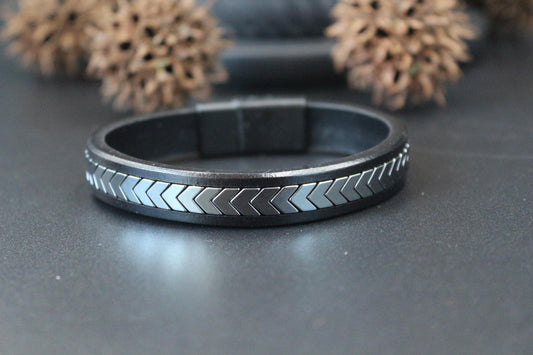 Bracelet - Handmade from Natural Hematite