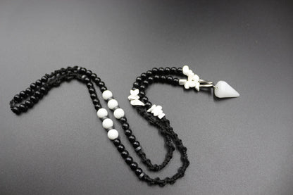 Handmade Quartz and White Howlite Stone Necklace