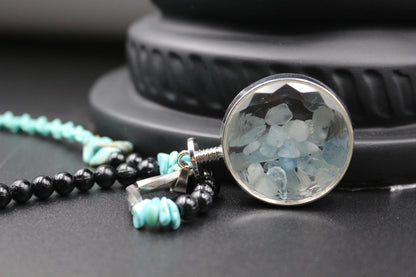 Handmade Aquamarine and Turquoise Necklace