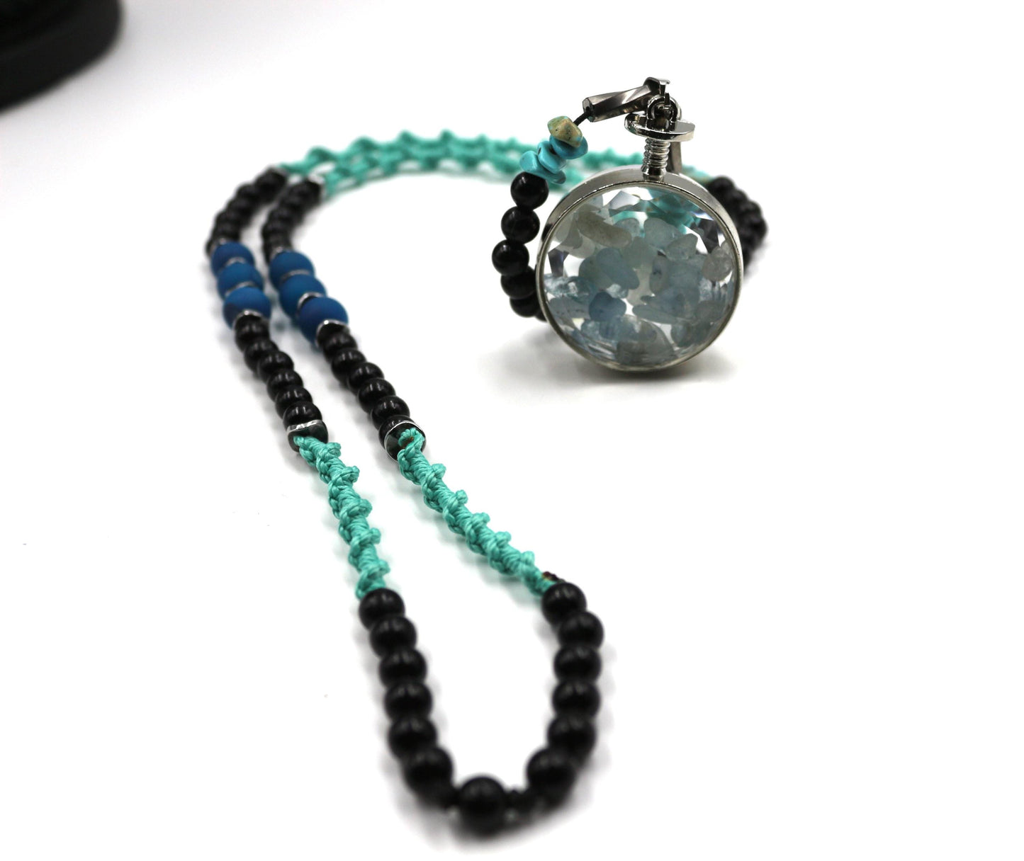 Handmade Aquamarine and Turquoise Necklace