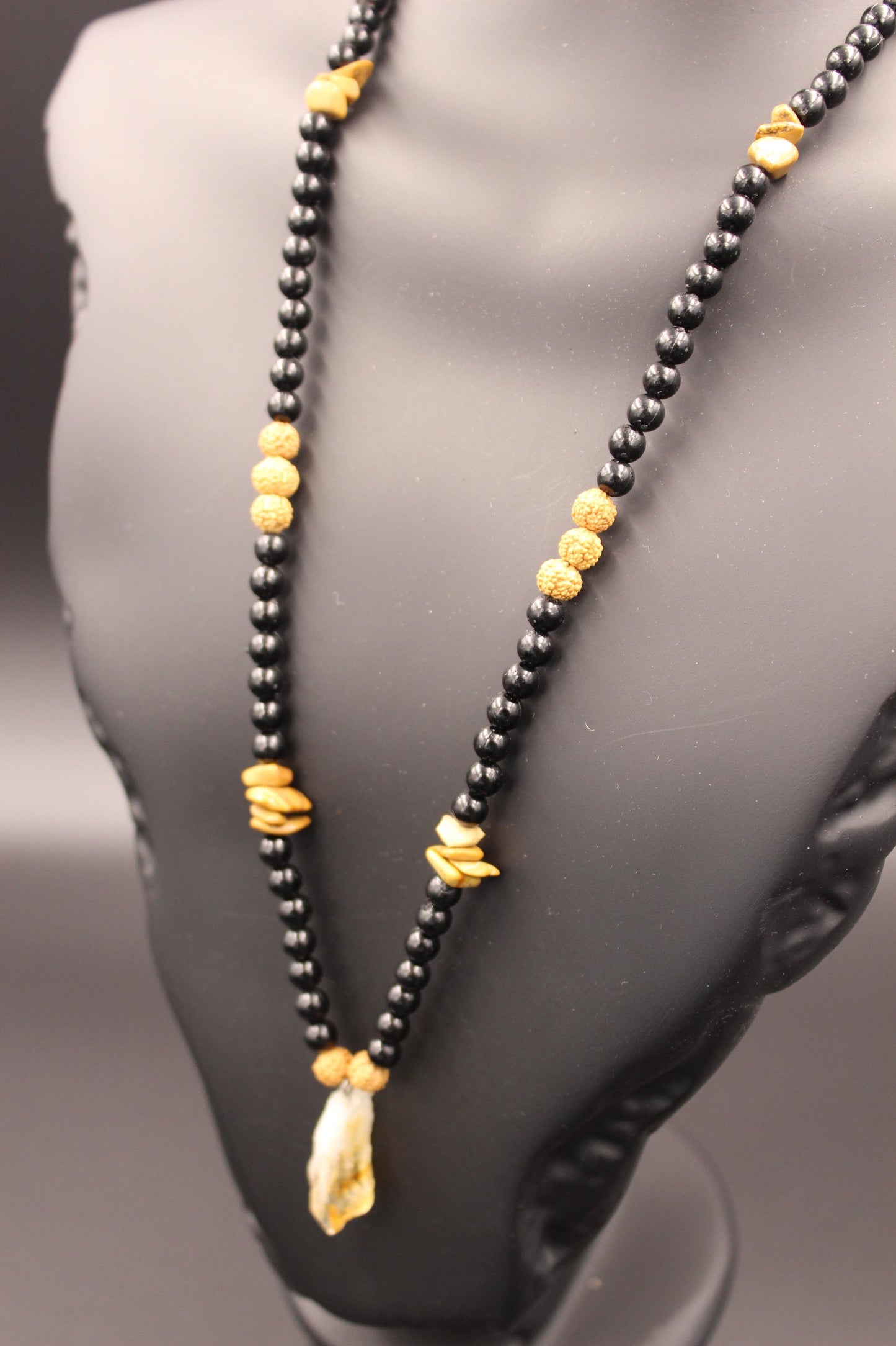 Handmade Necklace with Natural Citrine Stone