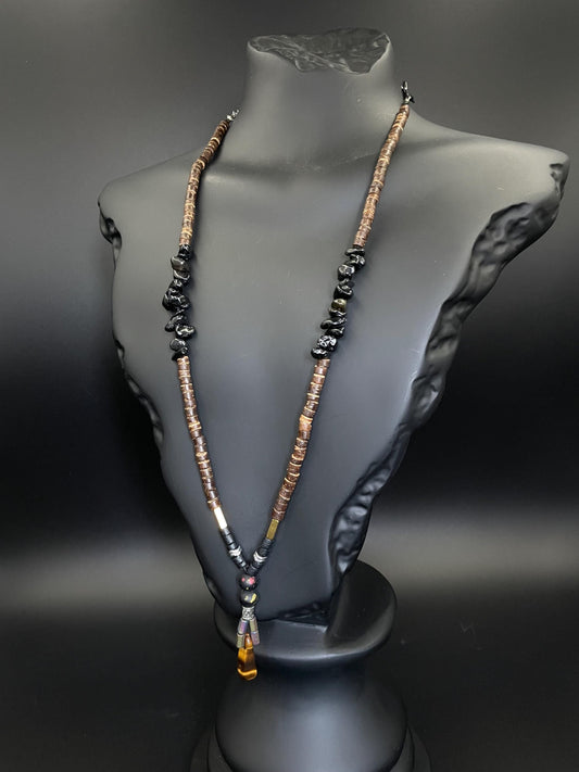 Handcrafted natural stone necklace – Wear the soul of Constantinople. Each bead carries the echo of a timeless empire.”