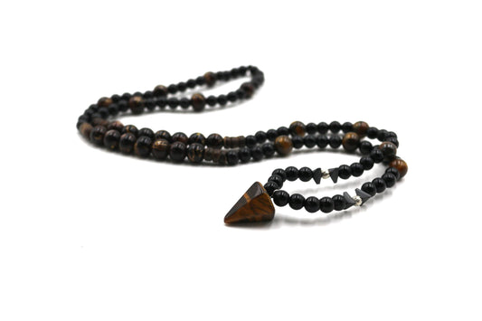 Handmade Tiger's Eye Stone Necklace – Natural Gemstone Jewelry, Unisex Pendant, Boho & Spiritual Gift