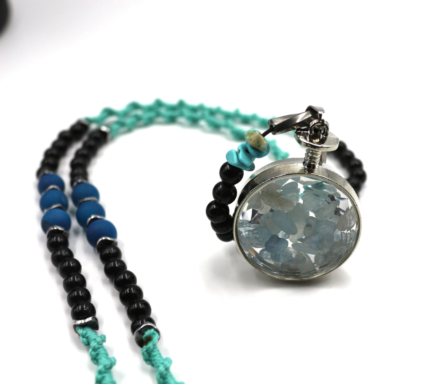 Handmade Aquamarine and Turquoise Necklace