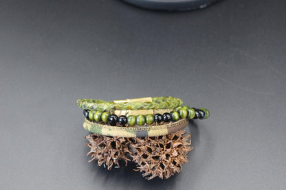 Handmade Military Style from Leather and Wood