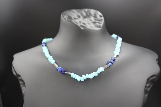Mystic Blue: Lapis Lazuli & Aquamarine for Strength and Serenity – Handmade