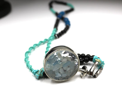 Handmade Aquamarine and Turquoise Necklace