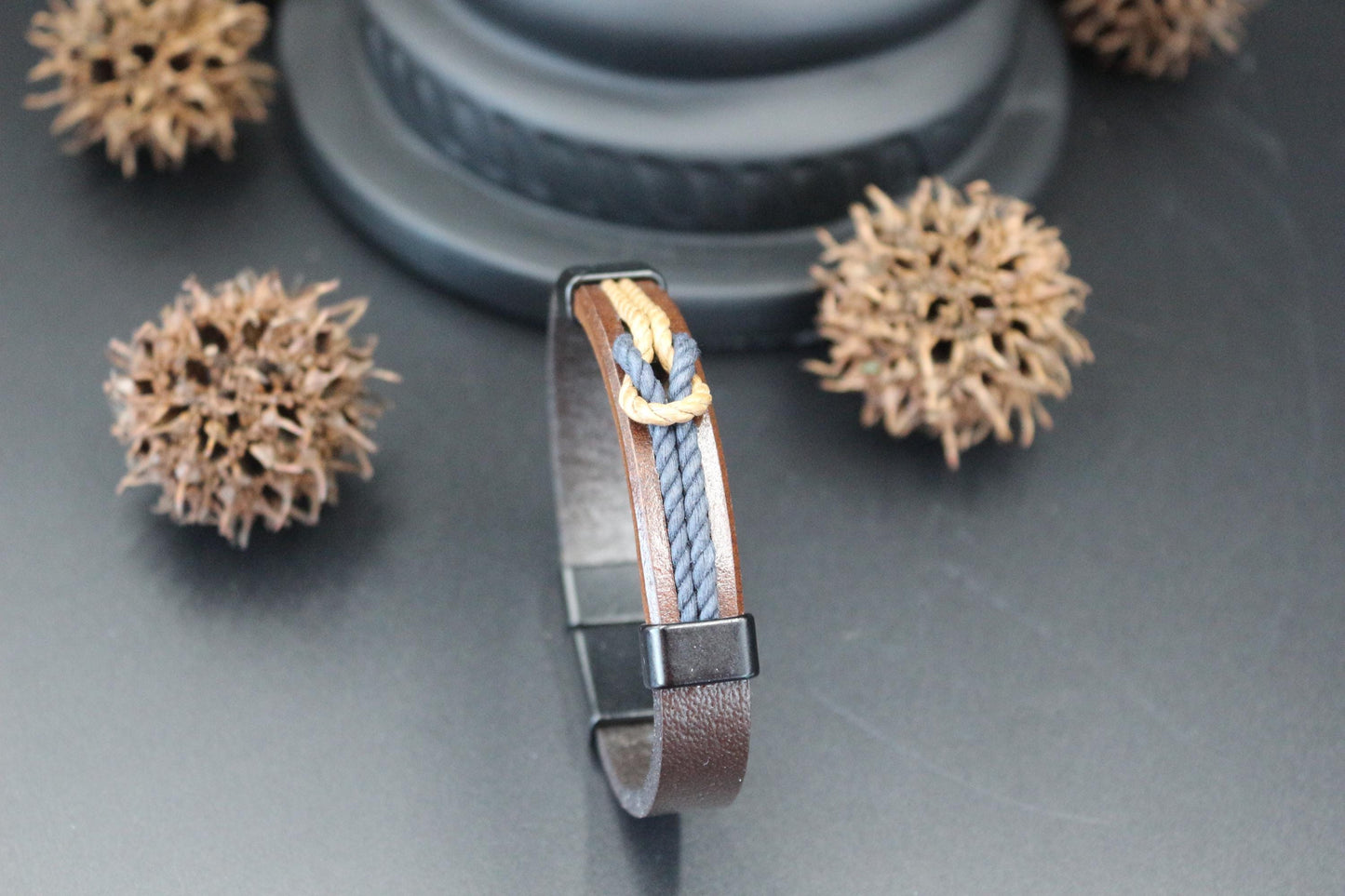 Bracelet - Genuine Leather, Handmade